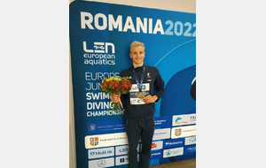 Championnat d'Europe Junior à Bucarest Lucien Vergnes Champion d'Europe au 200m brasse