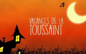 Planning des vacances de la Toussaint