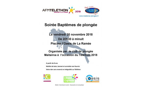 Téléthon - baptêmes de plongée