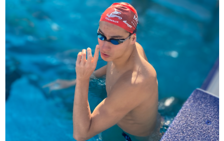 Médaille d'argent pour Ugo DIDIER sur 400NL, avec le record de France!