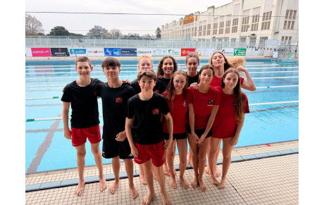 Stage de février pour nos nageurs compétiteurs le matin à Castex le soir à la Ramée